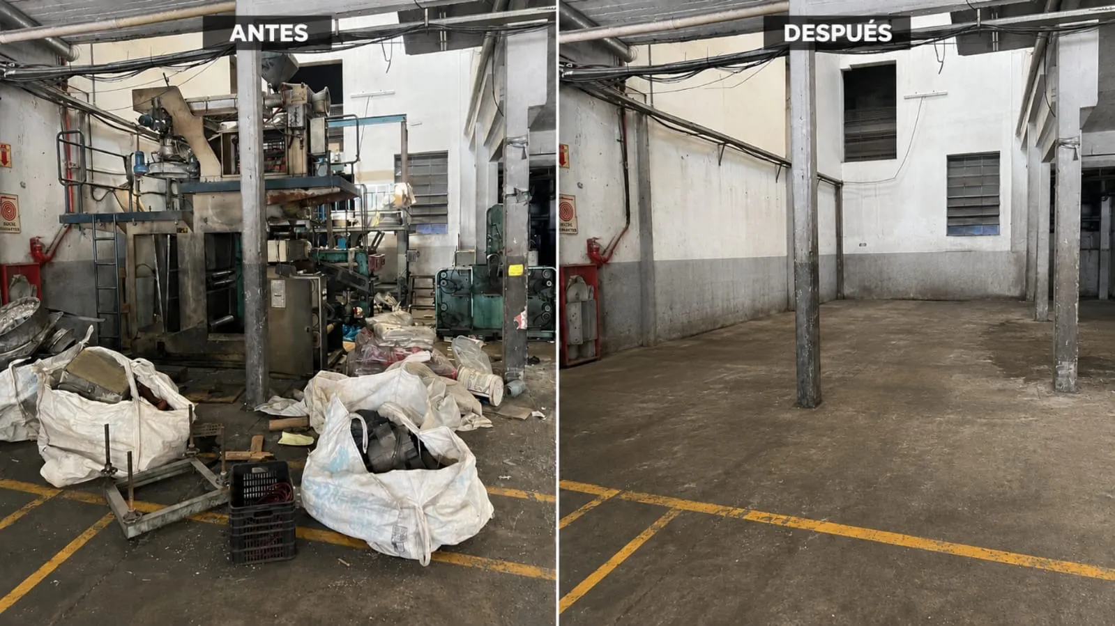 Limpieza y liberación de espacios